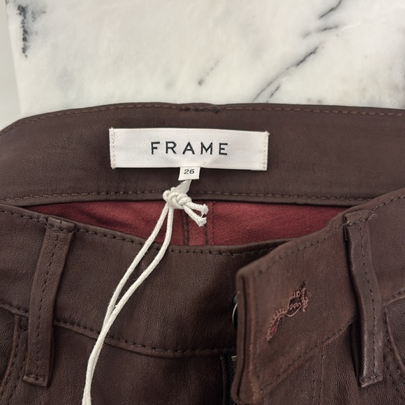 Frame Leather Crop Mini Boot Sz 26 - Picture 4 of 5